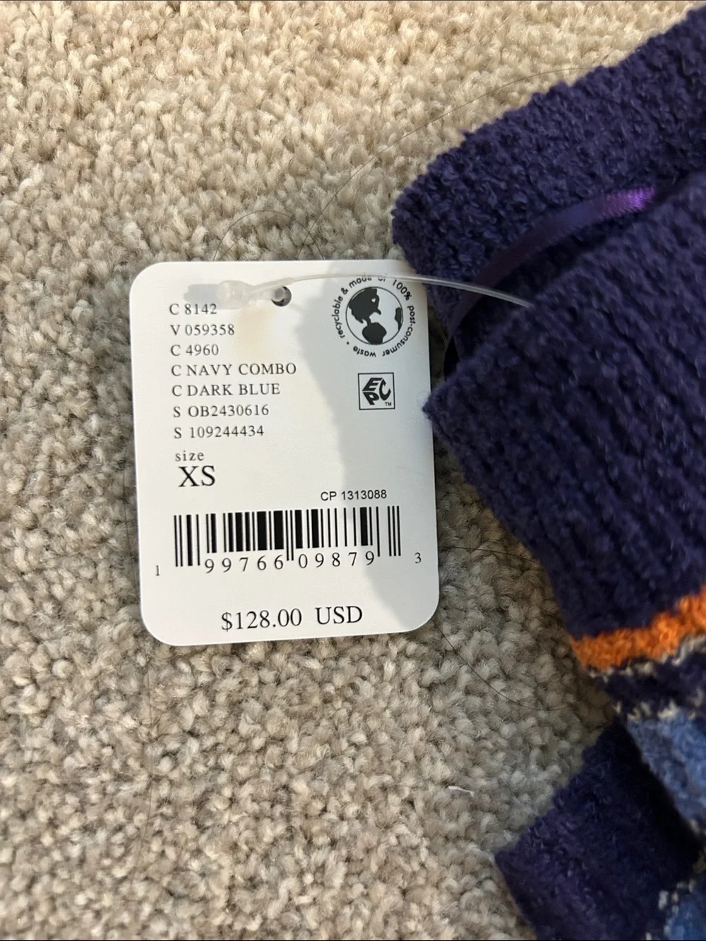 Free People Striped Knit Pajama Set in Blue, Green, Orange, and Purple